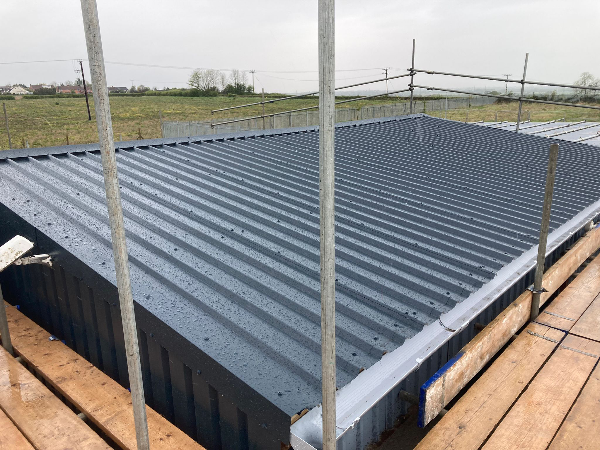 New roof installation complete